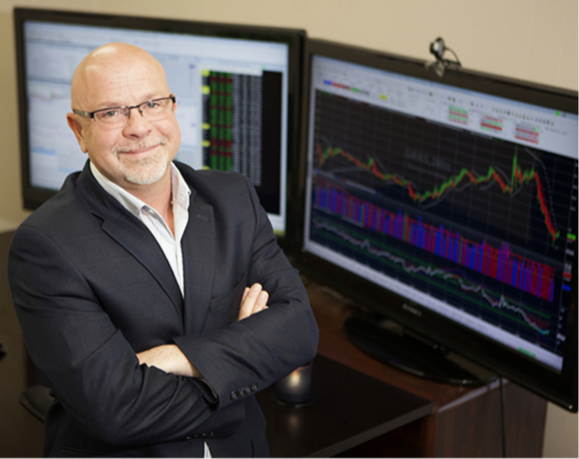 Mark Yegge at his trading desk